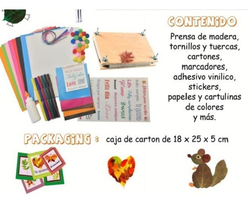 Imagen 2 de 3 de Creando Flores Y Hojas Secas - Kit De Arte Niños Creatividad