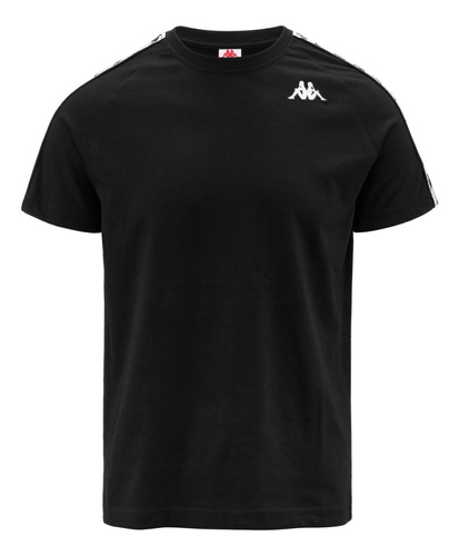 Camiseta 222 Banda Coen Slim Niños Negro Kappa Kappa