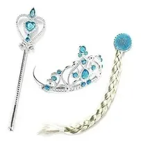 Comprar Disfraz Frozen Elsa Trenza + Varita + Corona