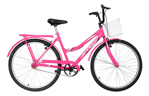 Bicicleta Aro 26 Summer Retrô Com Garupa Freios V-brakes Nf