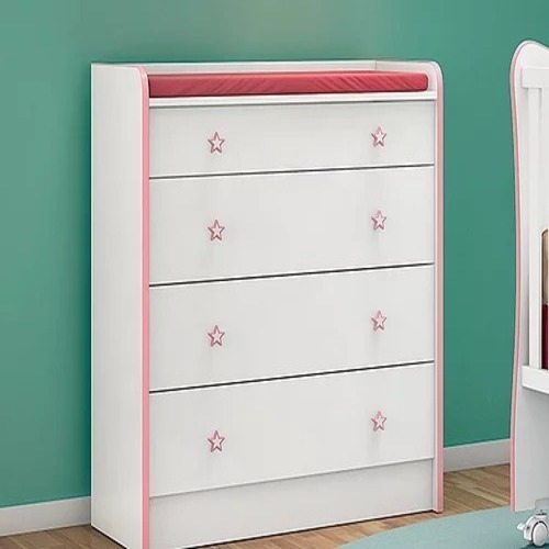Kit-cômoda, Berço E Guarda Roupa - Linha Doce Sonho - Promo