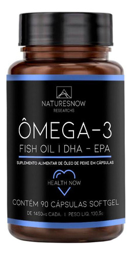 Omega 3 Fish Oil Sem Sabor 90 Capsulas