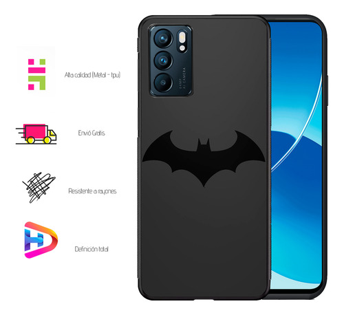 Funda + Extra Para Oppo (todos) Battman Oppo A96 5g/ Reno 7 Lite /reno 7z