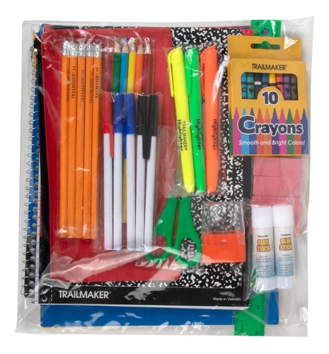 Kit De Útiles Escolares De 45 Piezas Grados K-12 - ¡l...