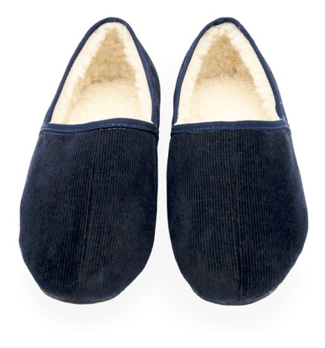 Pantuflas Pana Interior En Felpa, Café Hombre