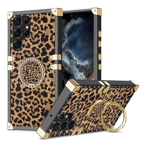 Funda Para Samsung Galaxy S22 Ultra - Animal Print + Anillo