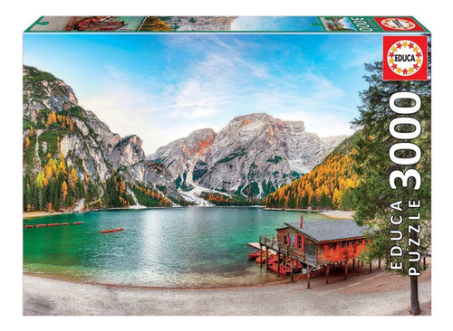 Puzzle Rompecabezas X 3000 Pzs Lago Braies En Otoño Educa