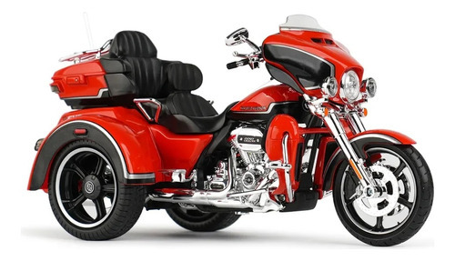 Cvo Tri Glide 2021 Harley Davidson Moto 1:12 Maisto Color Naranja