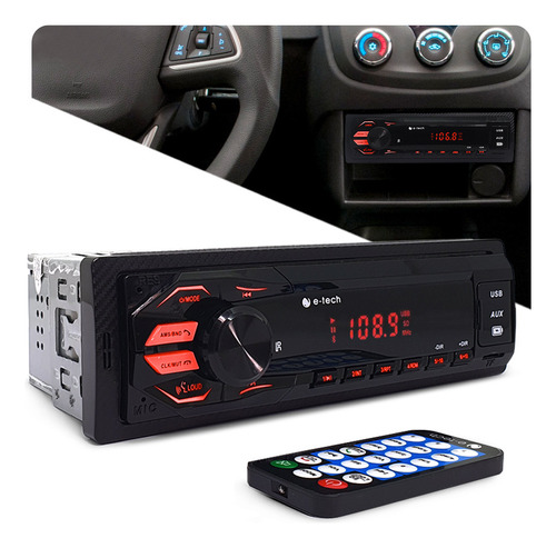 Rádio Fiesta 2003 Bluetooth Usb Cartão Sd Controle E Tech