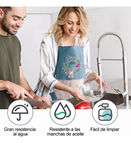 2 Delantales De Cocina Impermeables Para Mujer