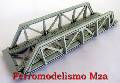 Mehano - Puente Recto Reticulado Con 26 Pilares - H0