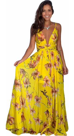 Vestido Amarillo Floreado Largo on Sale, SAVE 40% Vestido Amarillo Floreado Largo on Sale, SAVE 40%