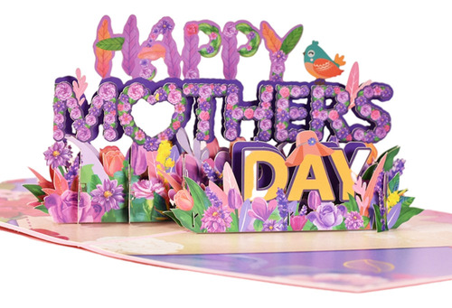 Tarjeta 3d Para El Día De La Madre: Happy Spring Gardening -