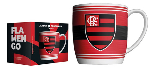 Caneca Flamengo Porcelana Oficial Licenciada 441133