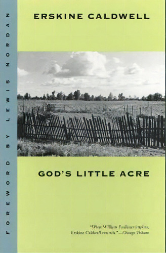God's Little Acre, De Erskine Caldwell. Editorial University Georgia Press, Tapa Blanda En Inglés