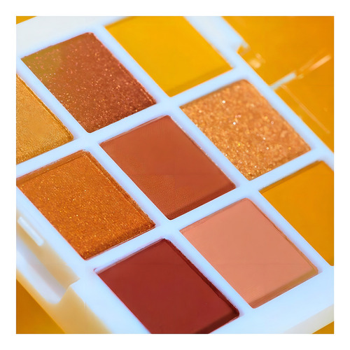 Paleta de sombras de olhos Honey Bee Lottie London de 9 tons, cor de sombra amarela