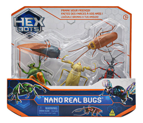 Hex Bots Pack 2 Sets Dragon Negro Y Nano Bugs Spin Master