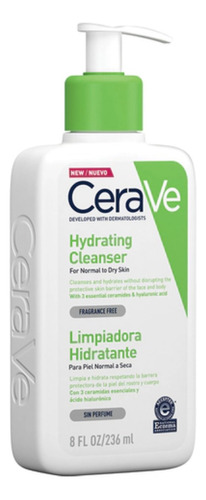 Cerave Gel Facial Limpiador Hidratante X236ml 