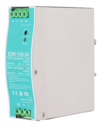 Fuente De Alimentación Conmutada De Riel Din Edr-150-24 Volt