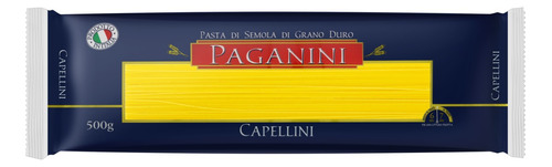 Macarrão de Sêmola Grano Duro Capellini Paganini Pacote 500g