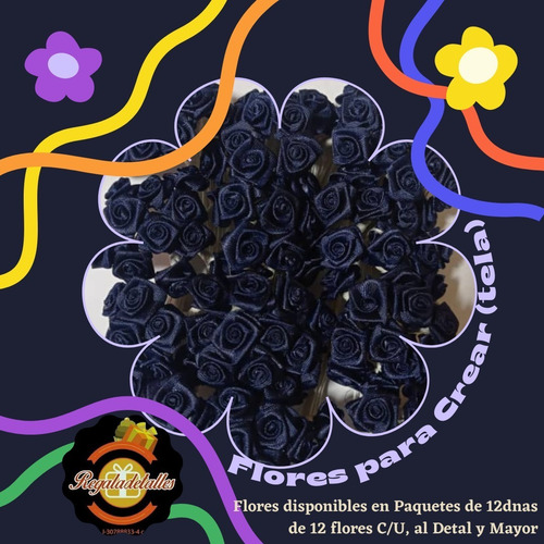 Imagen 6 de 9 de Flores Decorativas Para Recuerditos, Adornos, Manualidades