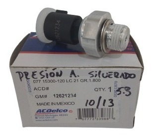 Valvula Presion Aceite Silverado 2010 2011 2012 2013 Acdelco