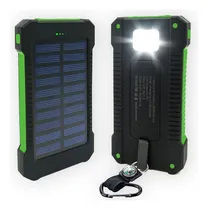 Comprar Power Bank Solar 10000 Mah Con Linterna Led Integrada