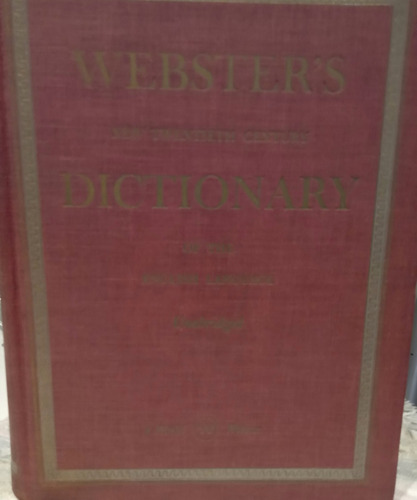 Diccionario Ingles Antiguo  Websters De 1951