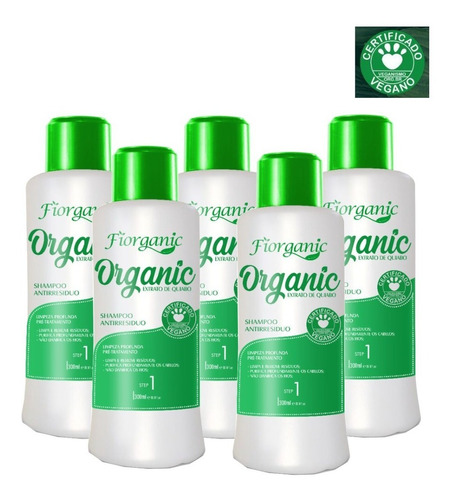 Shampoo Antirresíduo Quiabo E Argan 300ml - 5 Unidades