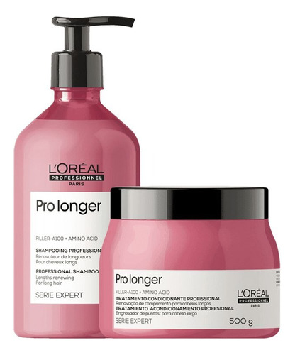 Kit L'oréal Pro Longer - Shamp 750ml + Másc 500g
