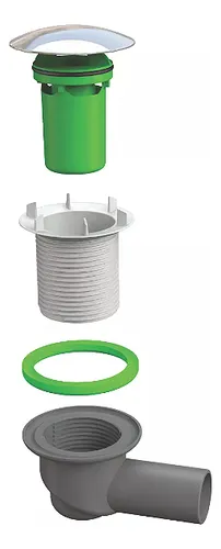 Desague Para Receptaculo Con Perforacion 60mm / Dechaus