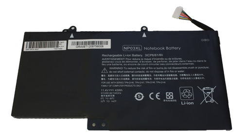 T87a Bateria Para Hp Envy X360 15-u000 - U099 Facturada
