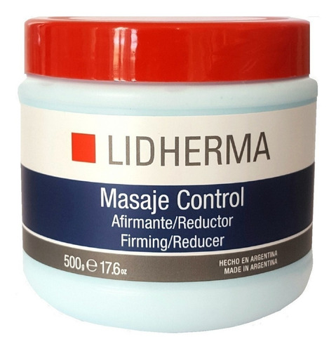 Crema Reductora Para Cuerpo Lidherma Corporal Masaje Control En Pote De 500ml/500g