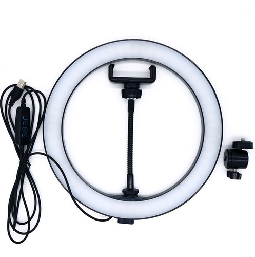 Ring Light Completo Iluminador Portátil 26cm + Tripé 2m Top