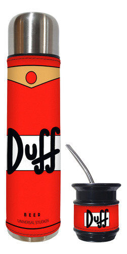 Set Matero 2 Piezas Mbt Cerveza Duff Excelente Calidad