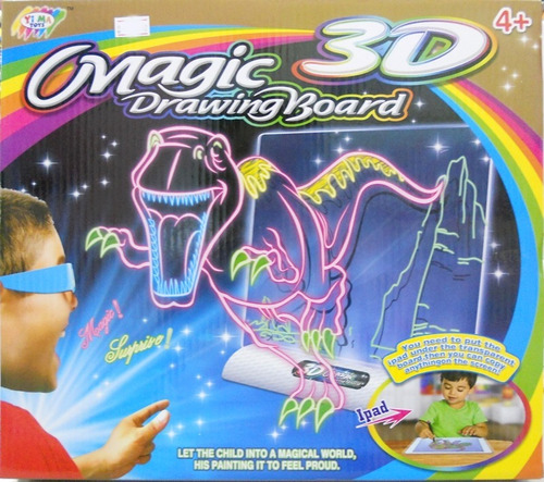 Pizarra Magica 3d - Led - Juguetes Niños Niñas Pizarron