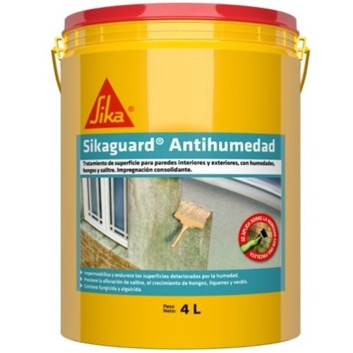 Sikaguard Antihumedad X 4l Tratamiento P/ Hongo Y Salitre