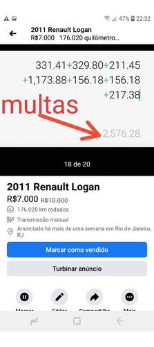 Renault Logan 2011 1.0 16v Authentique Hi-flex 4p