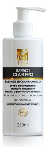 Sabonete Esfoliante Químico Impact Clair Pro 250ml Peel Line Momento De Aplicação Dia/noite Tipo De Pele Fototipos