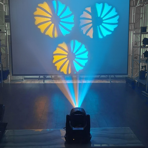 Kit 4 Moving Head Spot 100w 8 Cores 14 Gobos Prisma 3 Faces