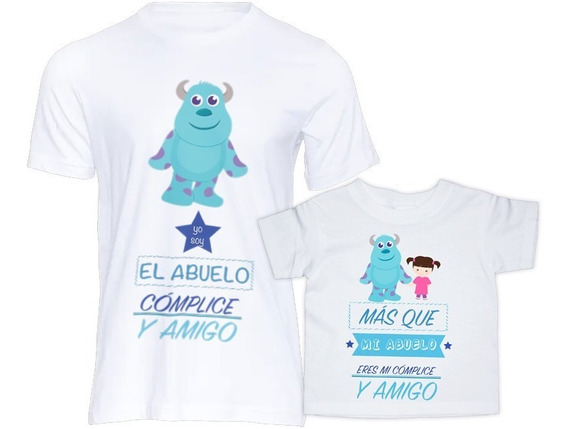 Regalo Kit Playera Y Body Para Abuelo Cómplice Y Nieta Boo | Envío gratis