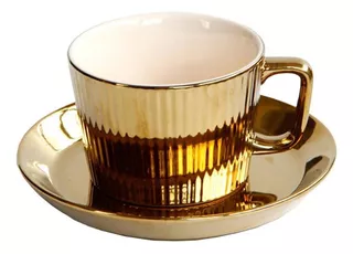 Gold Luxury Tea/coffee Cup And Saucer Set 1
