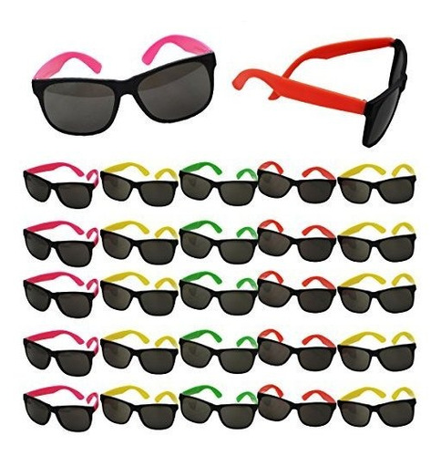 Gafas De Sol De Neon Favores De Fiesta Set De 25 Tonos De Ne