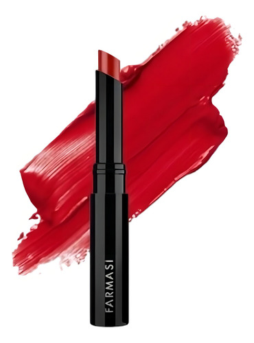 Lapiz Labial Hidratante Con Color Vitamina E Vegano Farmasi Color 06 Brilliant Red