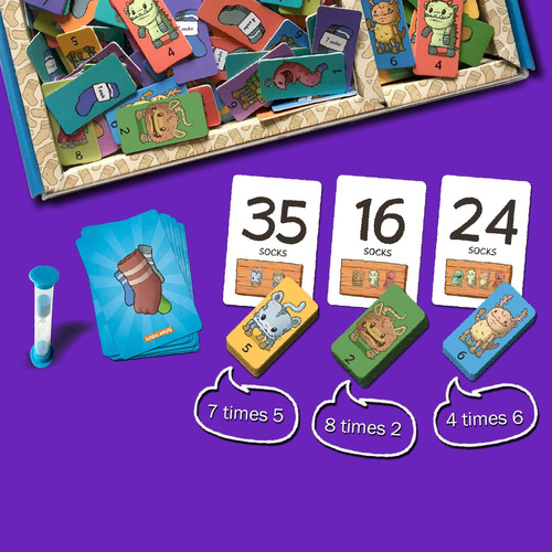 Logic Roots Monster Sock Factory Juego De Multiplicación Y D