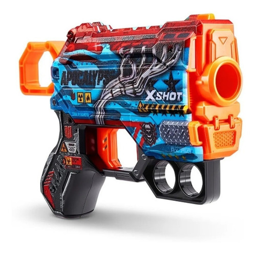 X Shot Skins Menace Pistola Arma Xshot Con 8 Dardos Diseños