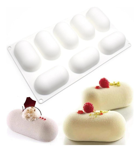 Moldes Para Hornear De 8 Cavidad Sogibur Para Pastel De Mous