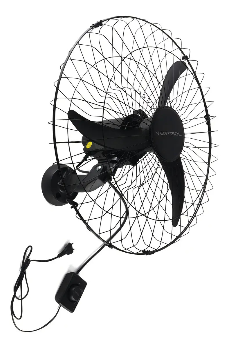 Ventilador Parede Preto Ventisol 60cm
