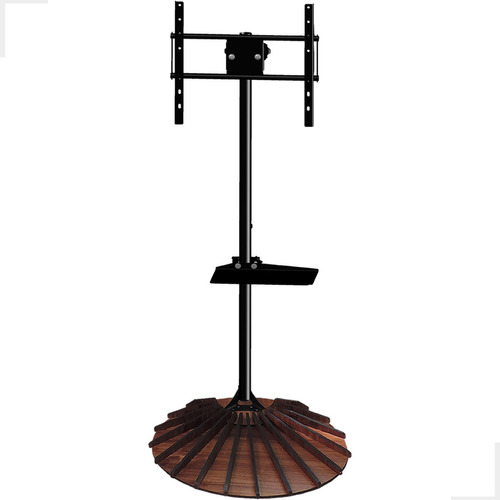 Pedestal Weisserhase Para Tv Suporte Tv Chão Madeira Vertical Tabaco