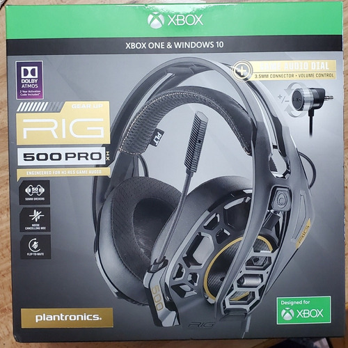 Plantronics Rig 500 Xbox Audífonos, Negros, Sellados